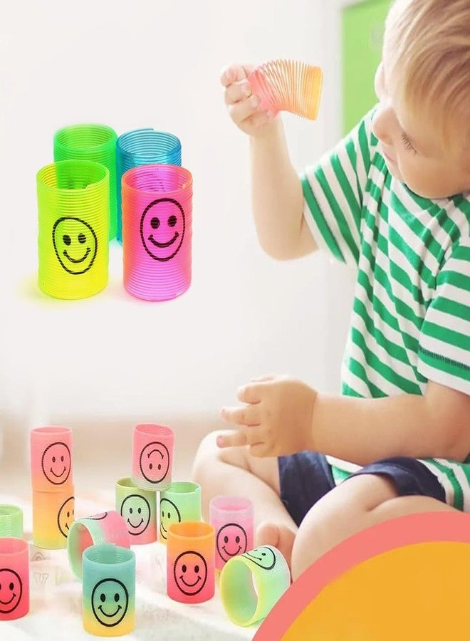 Vastate Spring Toy 12 Pcs - Multicolor Magic Smiley Slinky, Stretchy Expandable Fidget Toys for Kids & Adults, Stress Relief, Compact, Portable, Durable, Flexible Sensory Play Set for All Age Groups - Image 4
